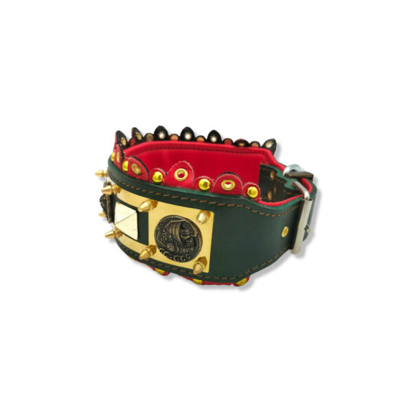 Lederen halsband - Emperor's Gold Crown
